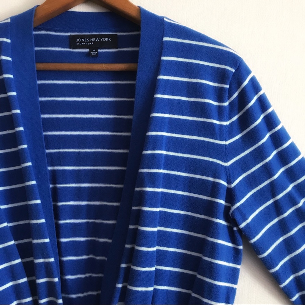 •JONES NEW YORK• Striped Cardigan